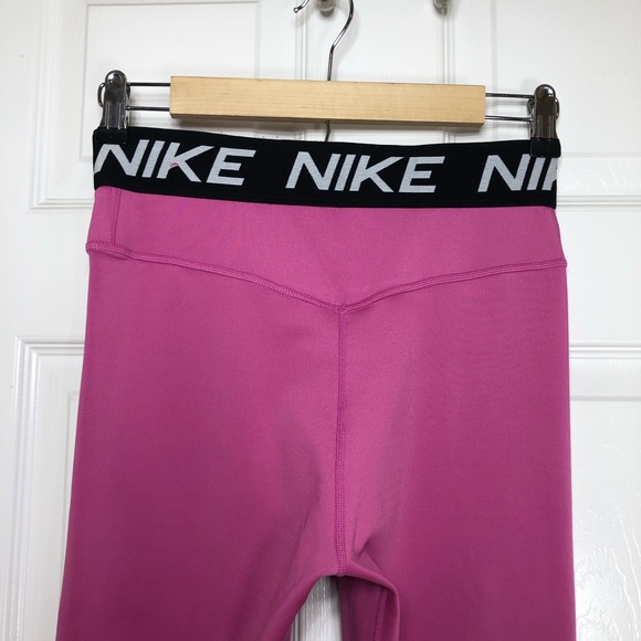 Nike Dri-Fit Women’s The One Legging  Mid Rise Pink Purple Size M - Picture 3 of 14